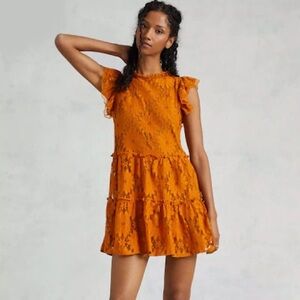 Orange Lace Dress